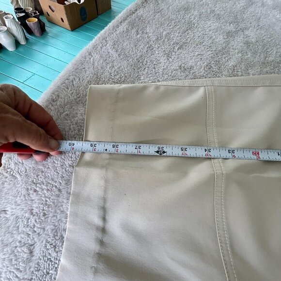 Tail Tech Womens Ivory Golf Pants High Rise Size 10, 32"x29" Custom Hemmed - Picture 13 of 13